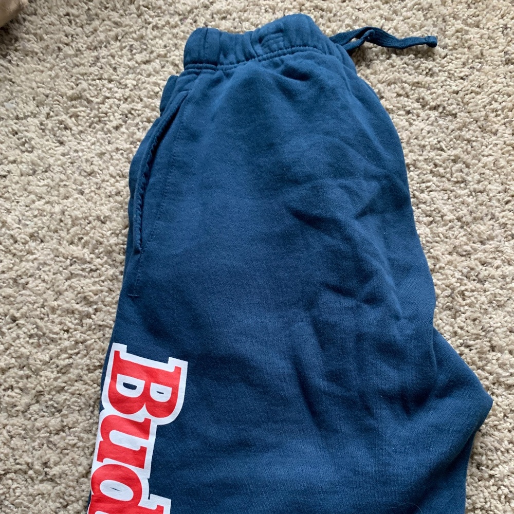 Budweiser sweat pants joggers  pac sun size Large